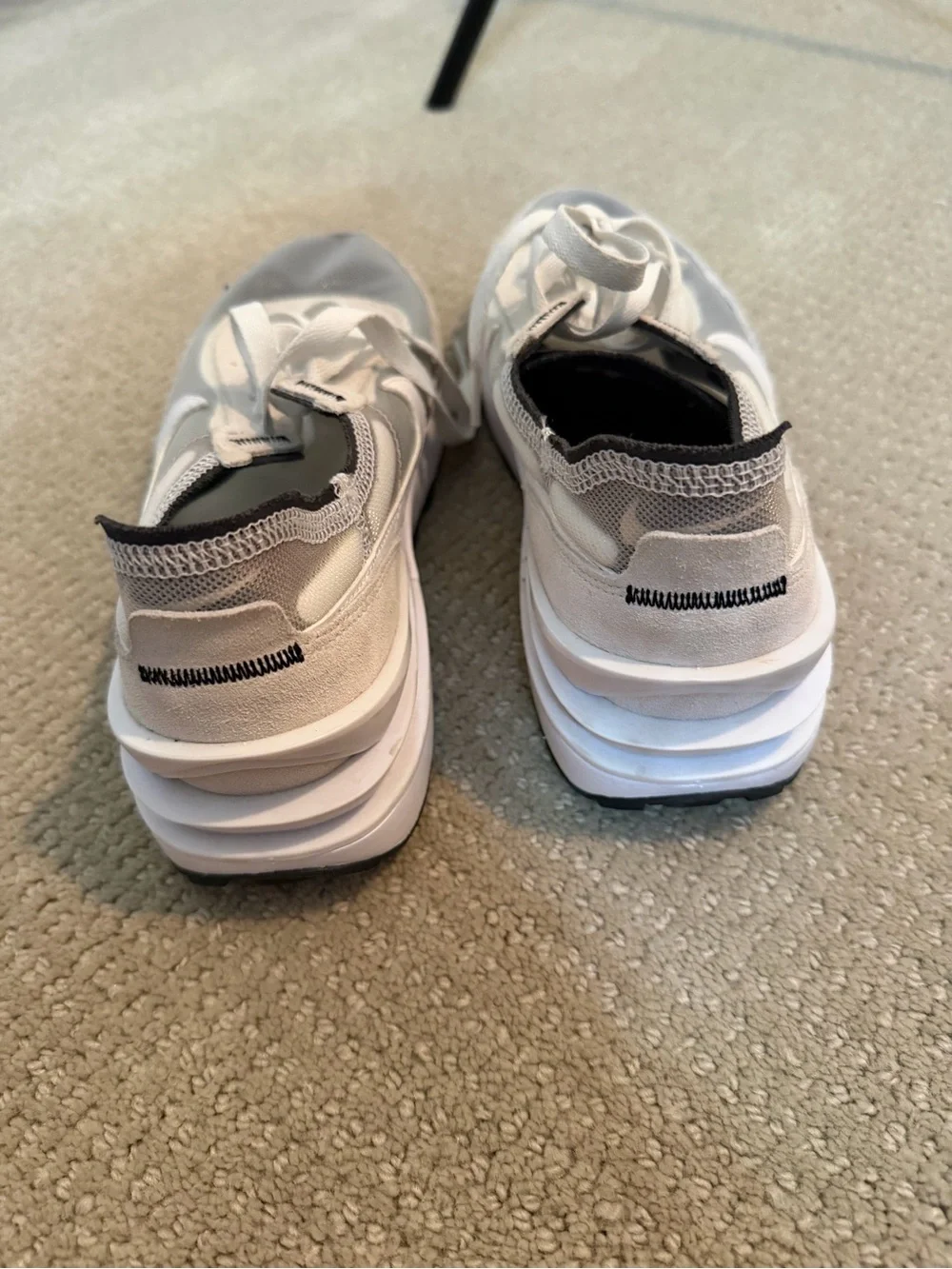 Nike Grey and White Running Sneakers